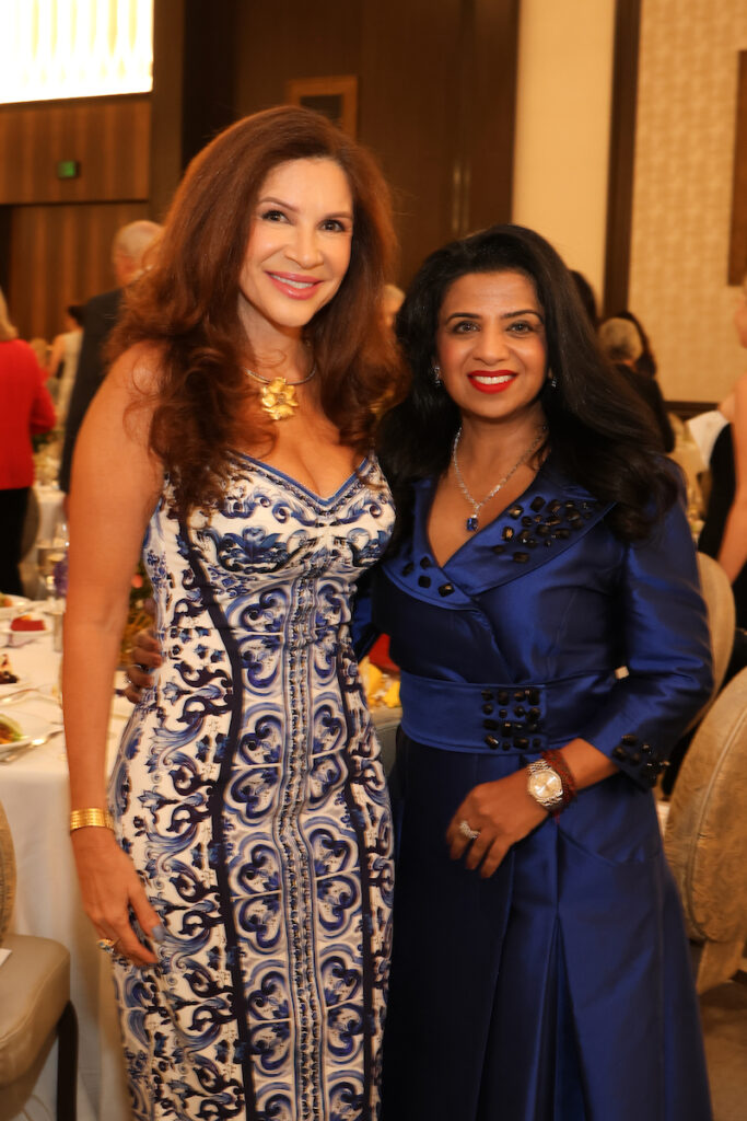 Alex Blair, Farida Abjani at the PaperCity Philanthropy in Fashion Best Dressed luncheon (Photo by Priscilla Dickson)