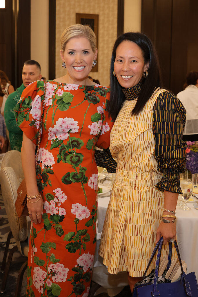 Amanda Boffone, Ting Bresnahan at the PaperCity Philanthropy in Fashion Best Dressed luncheon (Photo by Priscilla Dickson)