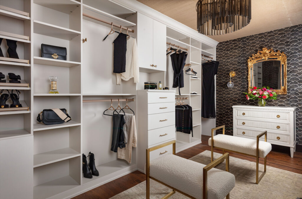 Primary Closet: Kate Riverie, Reverie Interior Design (Photo by Nickolas Sargent)