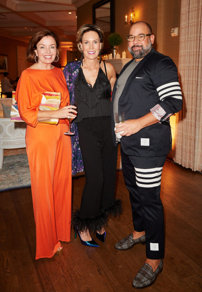 Anna Brockaway, Zoe Bonnette, Lance Scott at the Kips Bay President’s Dinner (Photo by Jonathan Zizzo)
