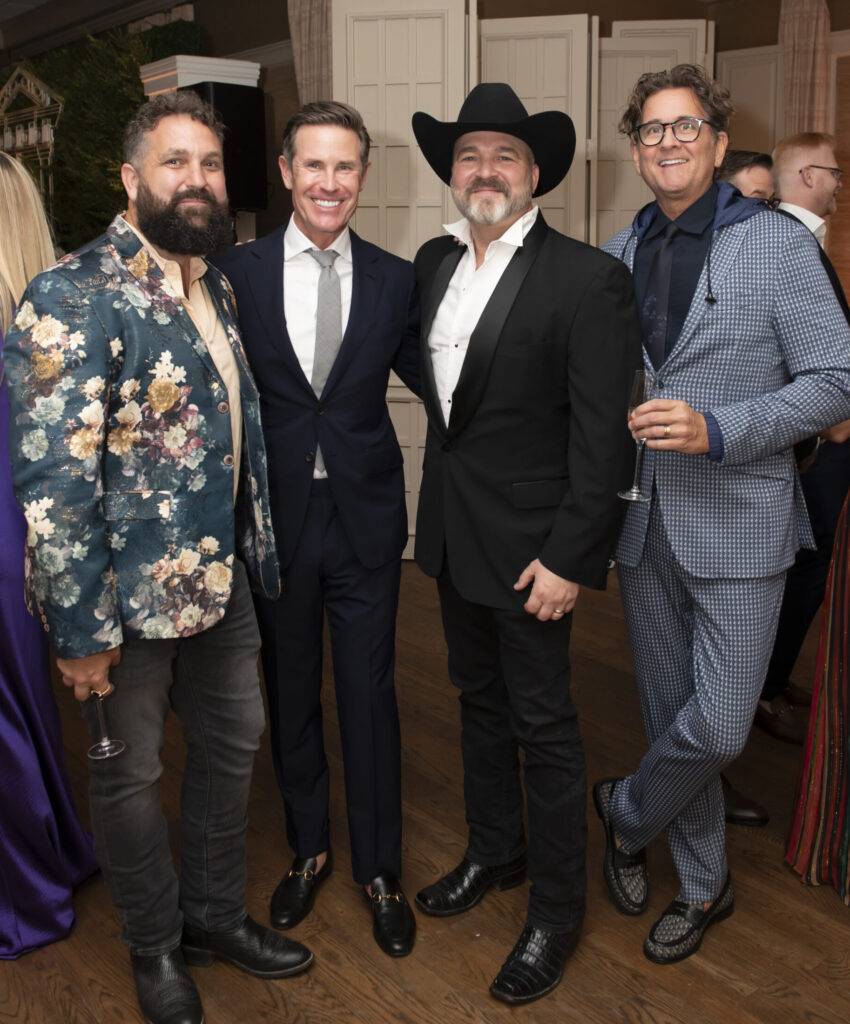 Chad Bettinger, Shelby Wagner, Richard Bettinger, Niven Morgan at the Kips Bay President’s Dinner (Photo by Tamytha Cameron)