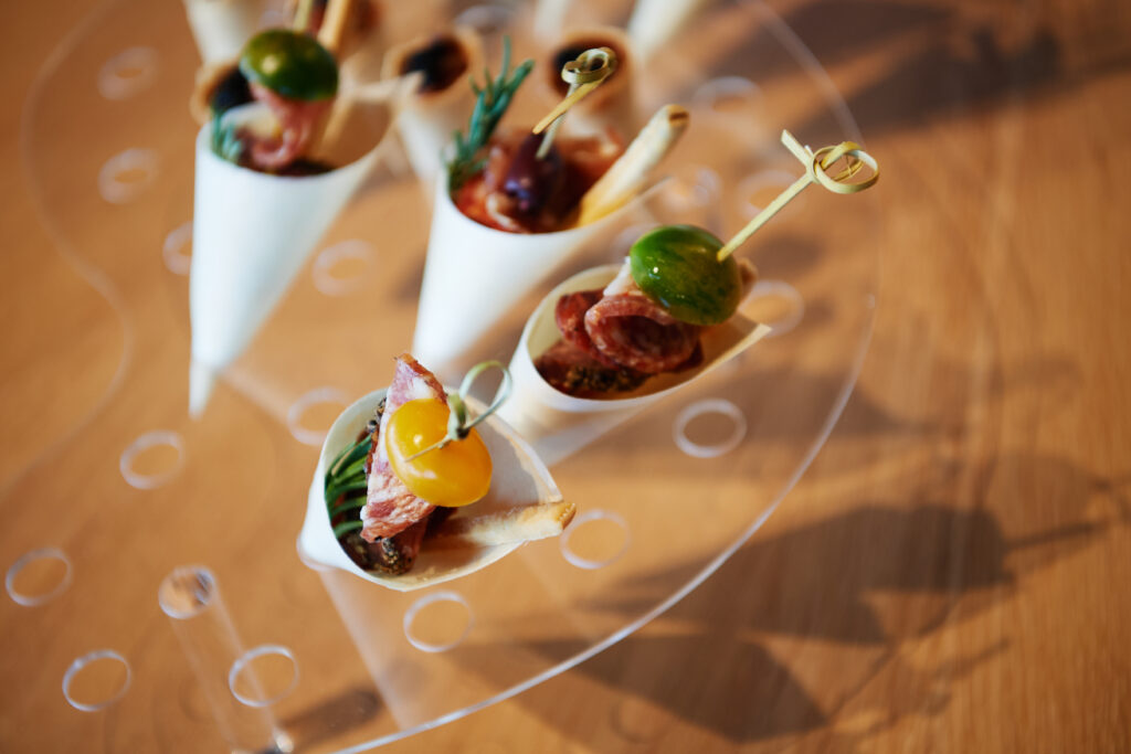 Charcuterie bites at Laura Lee Clark