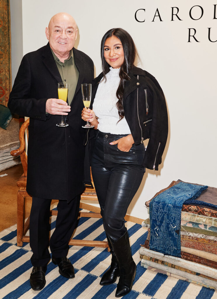 Dennis Teague, Elisa Martinez at Carol Piper Rugs