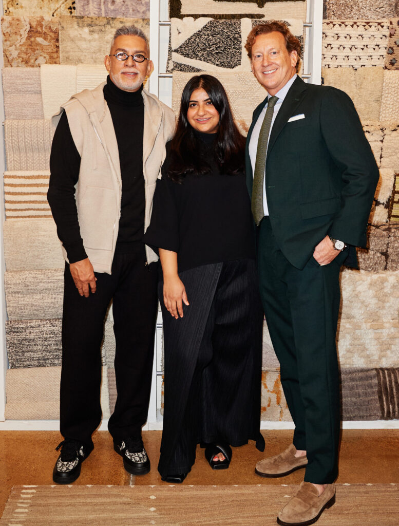 John Corso, Sanaa Sahi, Stan Dixon at Carol Piper Rugs
