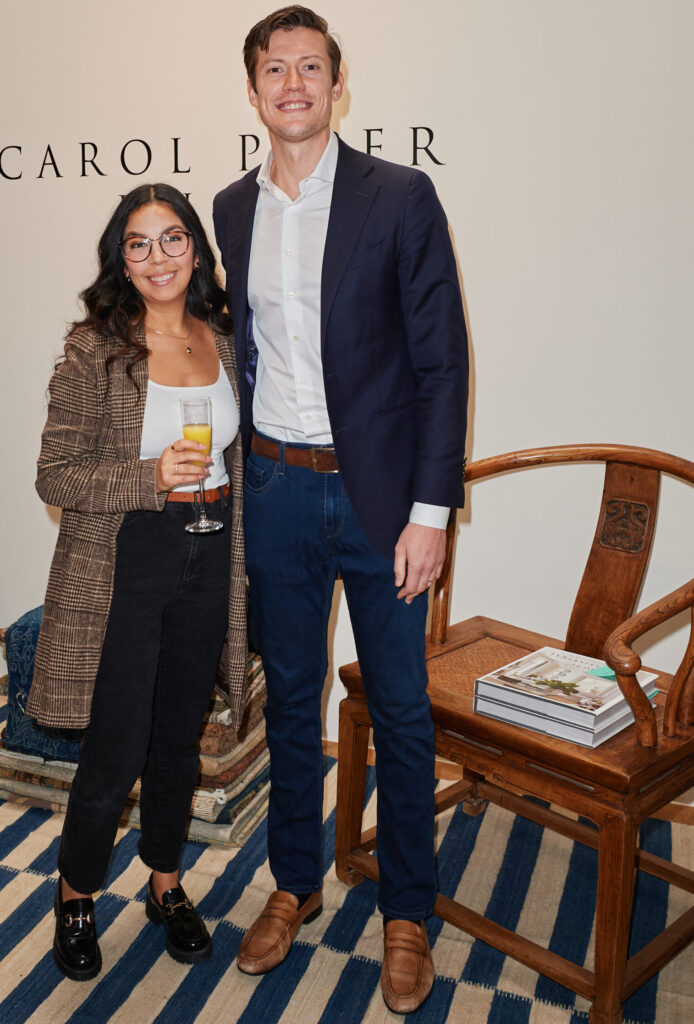 Melina Walker, Mason Haunschild at Carol Piper Rugs