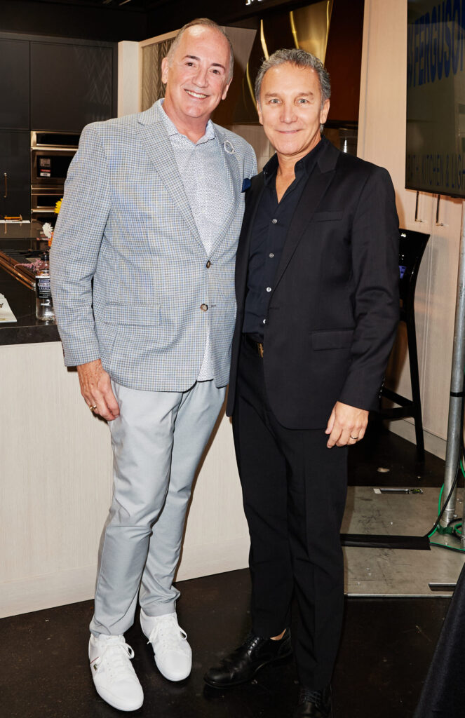 Michael Bauer, Gonzalo Bueno at Monogram event at Capital Distributing