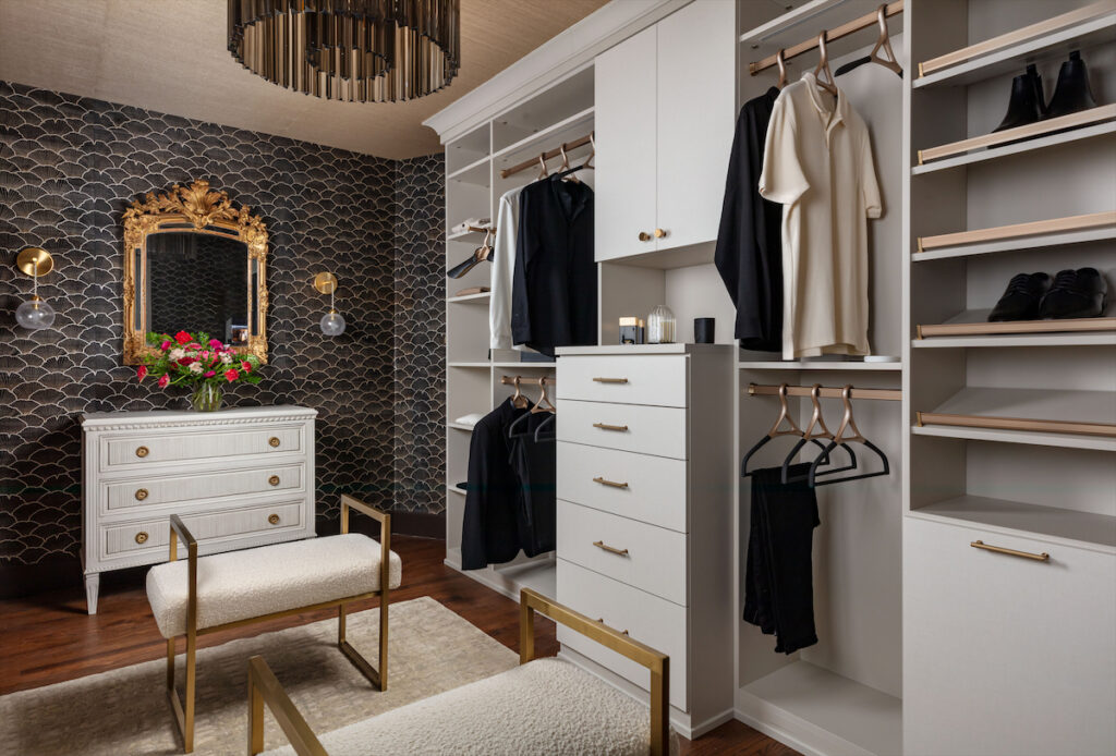 Primary Closet: Kate Riverie, Reverie Interior Design (Photo by Nickolas Sargent)