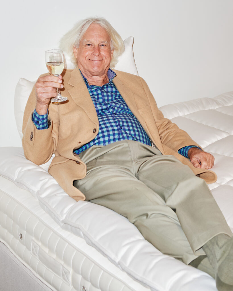 Richard Davis in repose at Luxury Bed