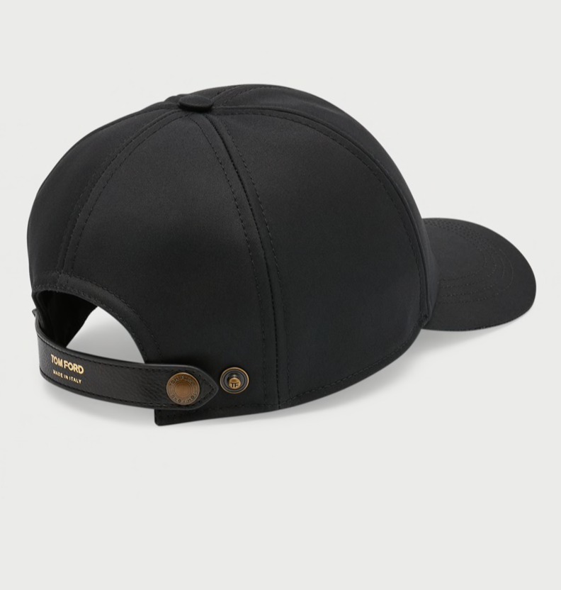 Tom Ford TF logo baseball cap, $695, available at Neimanmarcus.com