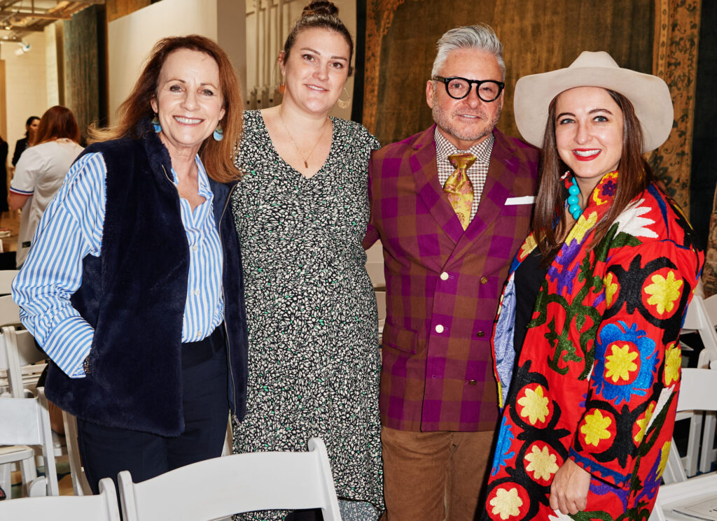 Terri Russo, Liz Sutton, Jonathan Sanders, Kate Beebe at Carol Piper Rugs