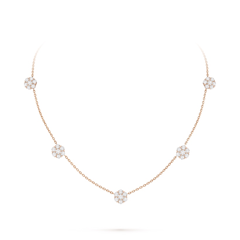Van Cleef & Arpels Fleurette Necklace, 5 Flowers