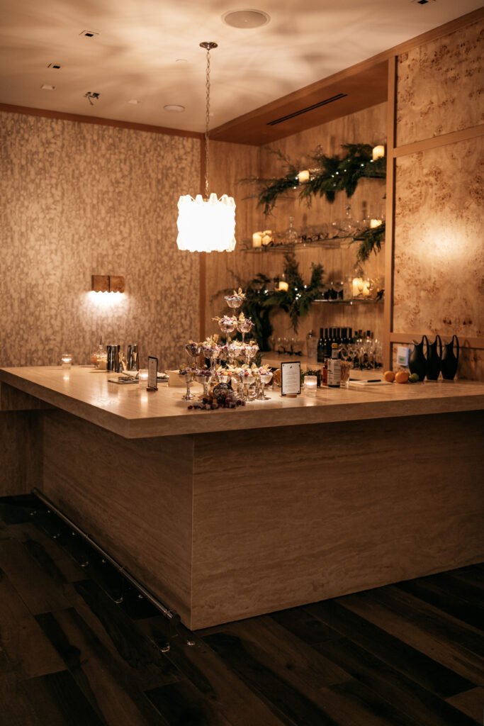 The front bar at the reimagined Mirador (Photo by Rebecca Patton, BECKLEY)