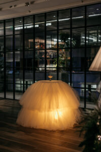 Custom-made Tulle Table Skirt (Photo by Rebecca Patton, BECKLEY)