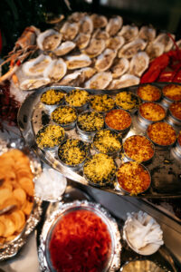 Individual Caviar Service on Seafood Bar (Photo by Rebecca Patton, BECKLEY)