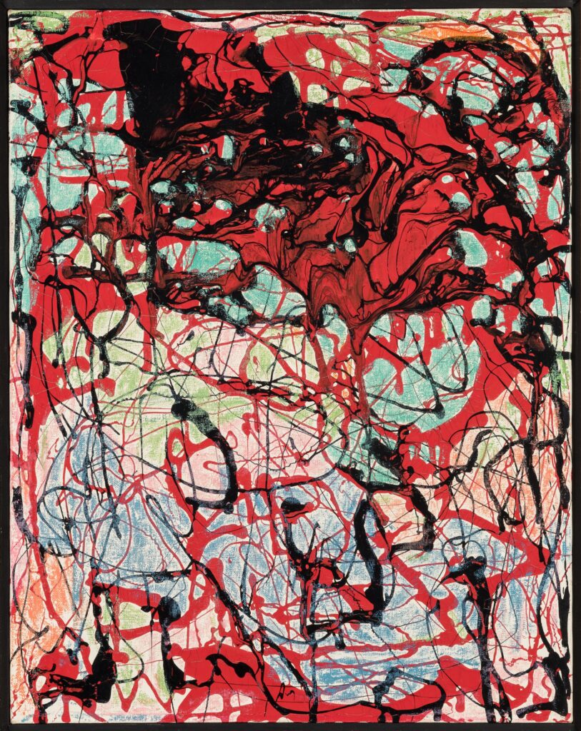 Janet Sobel's "Untitled" (1946–48), at San Diego Museum of Art (© Janet Sobel. Photo by Matthew D. Meier)