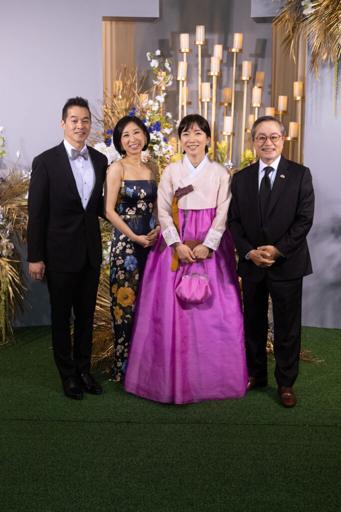 Robert & Jaewon Gondo, Eunmi Yang & Young Ho Jung at the Asia Society Texas Tiger Ball 'Celebrating Magnificent Asia' (Photo by Wilson Parish)