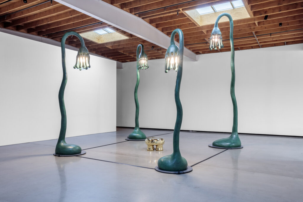 The Haas Brothers’ "Moon Towers," 2023, at Jeffrey Deitch  (Photo by Charles White, courtesy the artist and Jeffrey Deitch)
