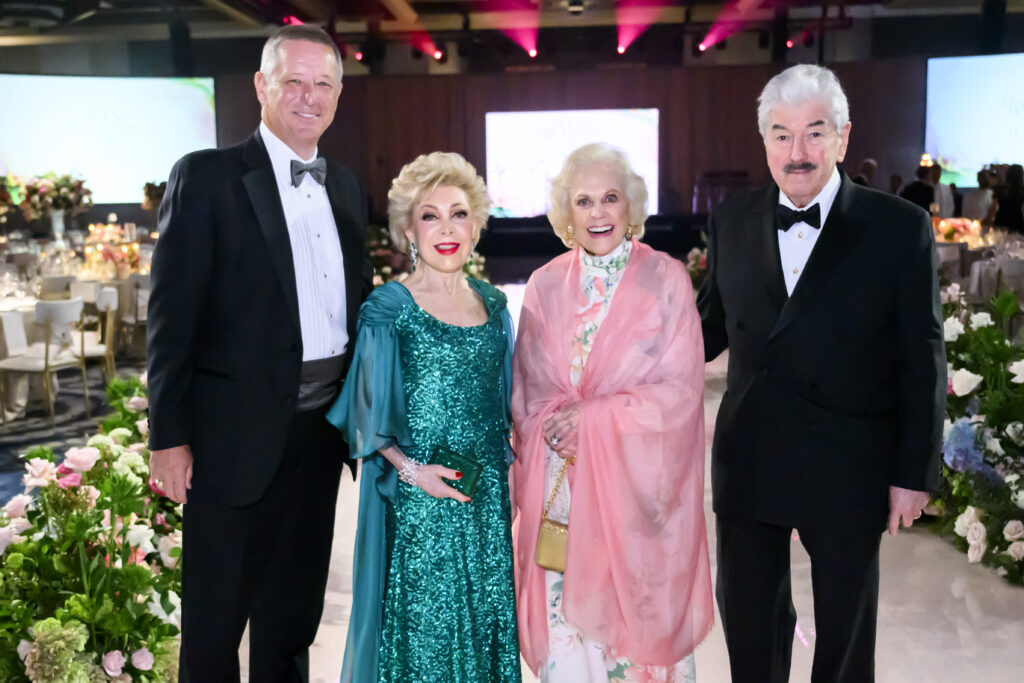 David Wuthrich, Margaret Alkek Williams, Nancy Ames & Danny Ward at the 'No Mountain High Enough' themed gala benefitting the Memorial Hermann  Foundation at the Hilton Americas-Houston.(Photo by Michelle Watson)