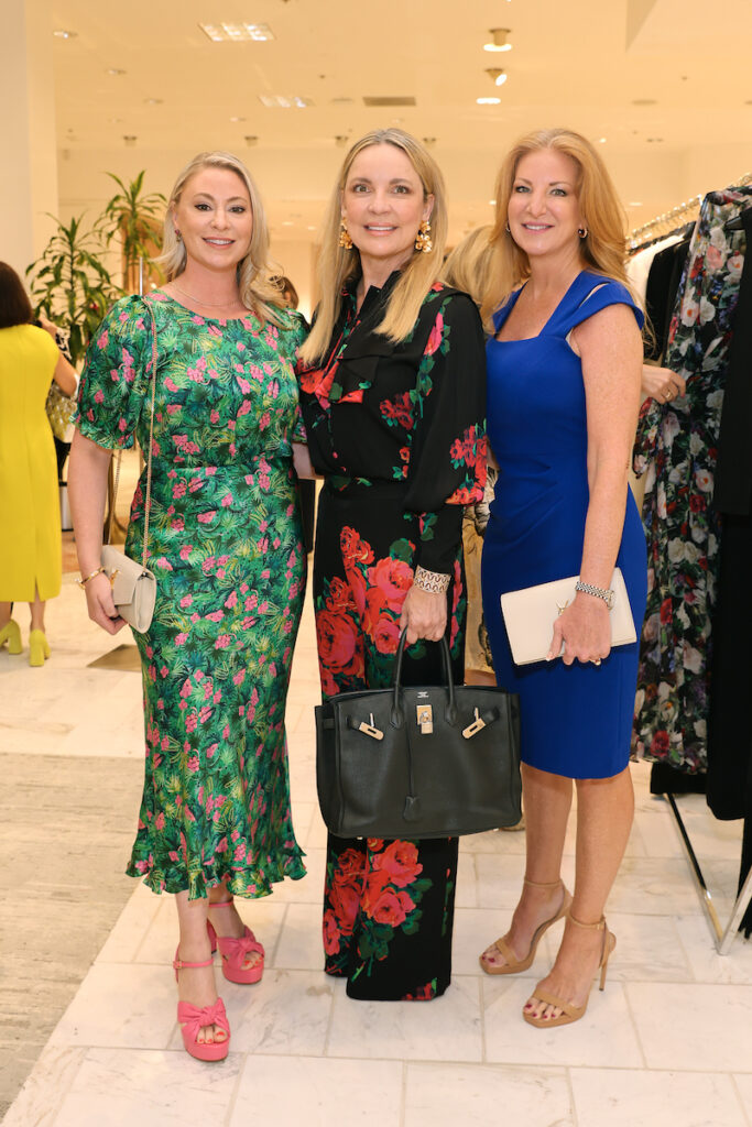 Jennifer Torres, Melissa Juneau, Kemah Blair at the Neiman Marcus luncheon spotlighting Adam Lippes. (Photo by Priscilla Dickson)