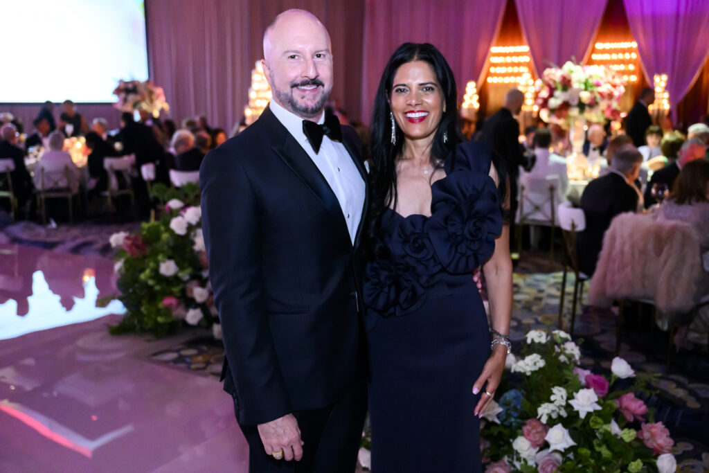 Tony Bradfield, Anita Sehgal at the 'No Mountain High Enough' themed gala benefitting the Memorial Hermann  Foundation at the Hilton Americas-Houston. (Photo by Michelle Watson)