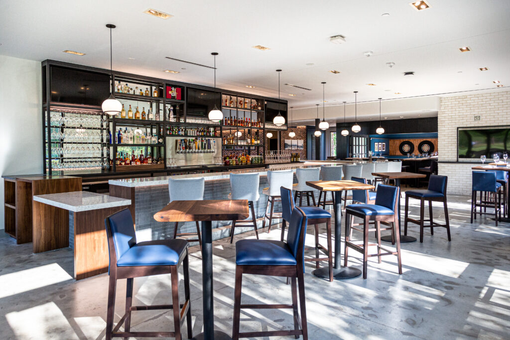 The bar at Back Table is open and inviting.