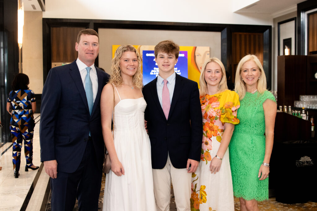 The Loeffler family: Lance, Caroline, James, Elizabeth, Ashley at the MD Anderson 'Conversation With a Living Legend' event. (Photo by Jacob McCready)