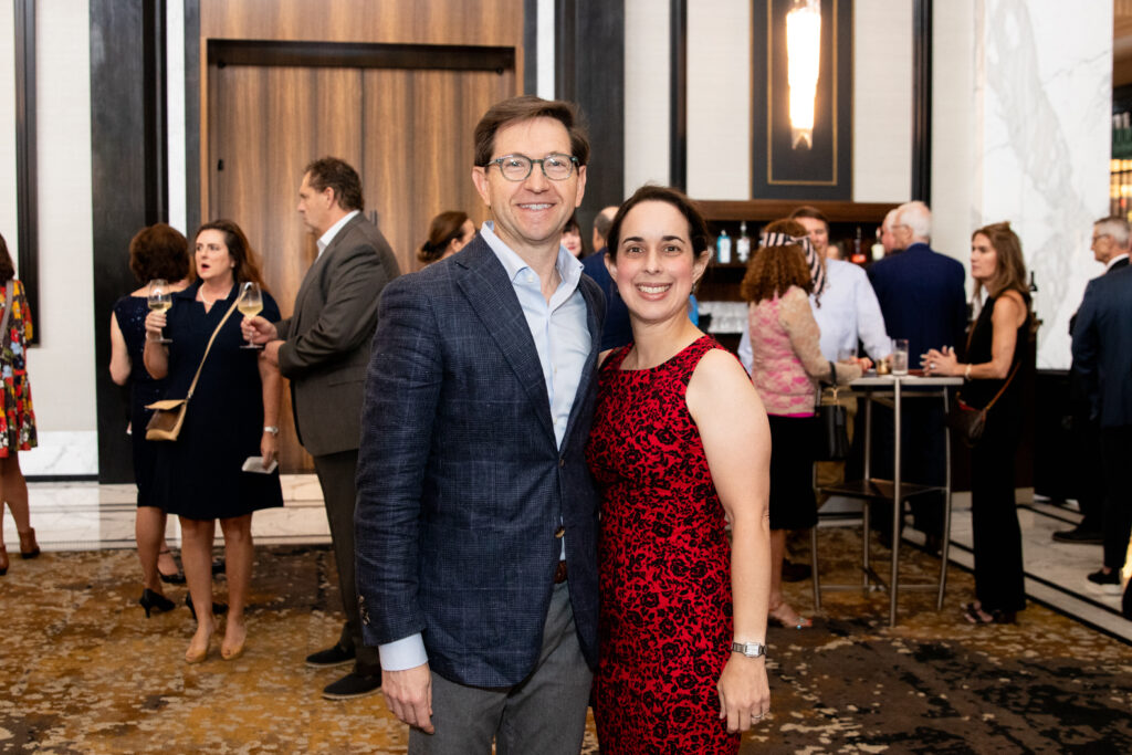 Todd & Rachel Auwarter at the MD Anderson 'Conversation With a Living Legend' event. (Photo by Jacob McCready)