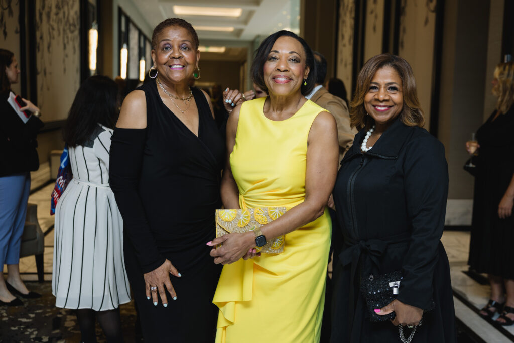Brenda McCowan, Vanessa Gilmore, Gale Kennebrew at the MD Anderson Cancer Center 'Living Legend' dinner  (Photo by Johnny Than)