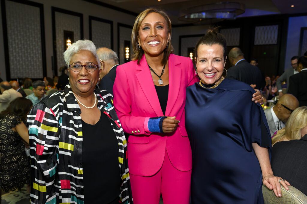 Sonny Messiah-Jiles, Robin Roberts, Dr. Nancy Perrier at the MD Anderson Cancer Center 'Living Legend' dinner (Photo by Michelle Watson, Catchlightgroup.com)