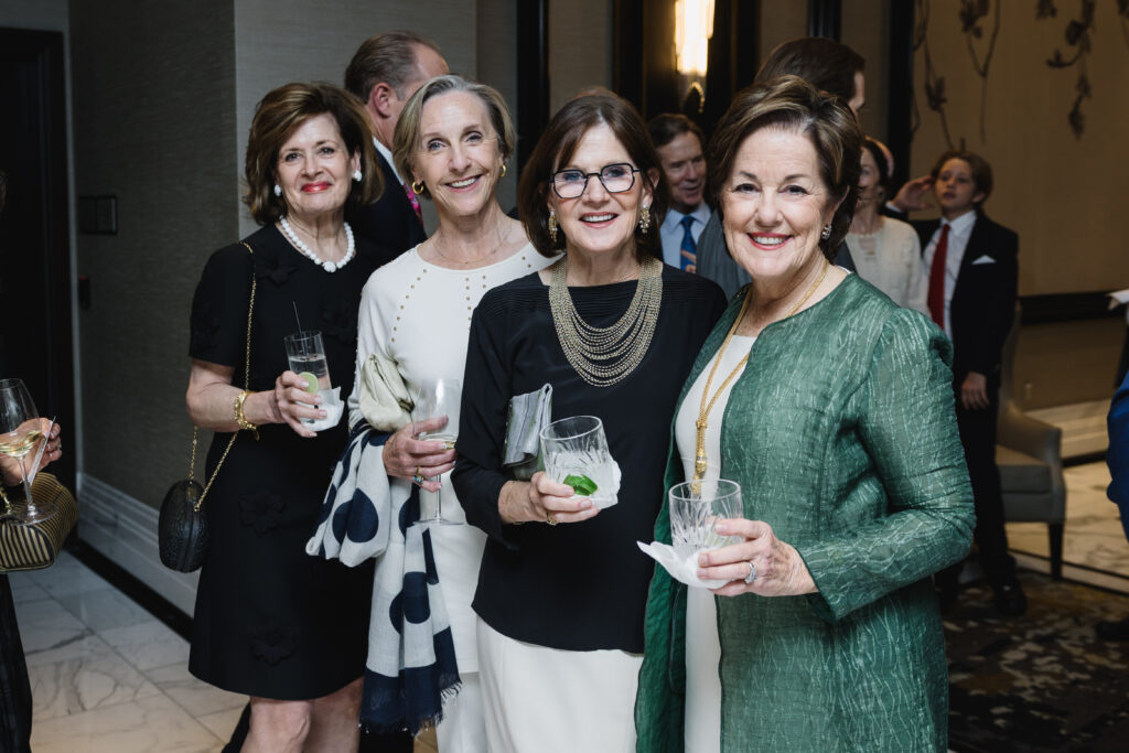 Betty Clarke, Susan Miclette, Judy Tate, Chris Athon at the MD Anderson Cancer Center 'Living Legend' dinner  (Photo by Johnny Than) 