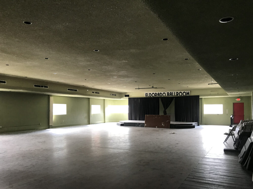 Eldorado Ballroom pre-restoration, 2021. (Courtesy Stern and Bucek Architects)