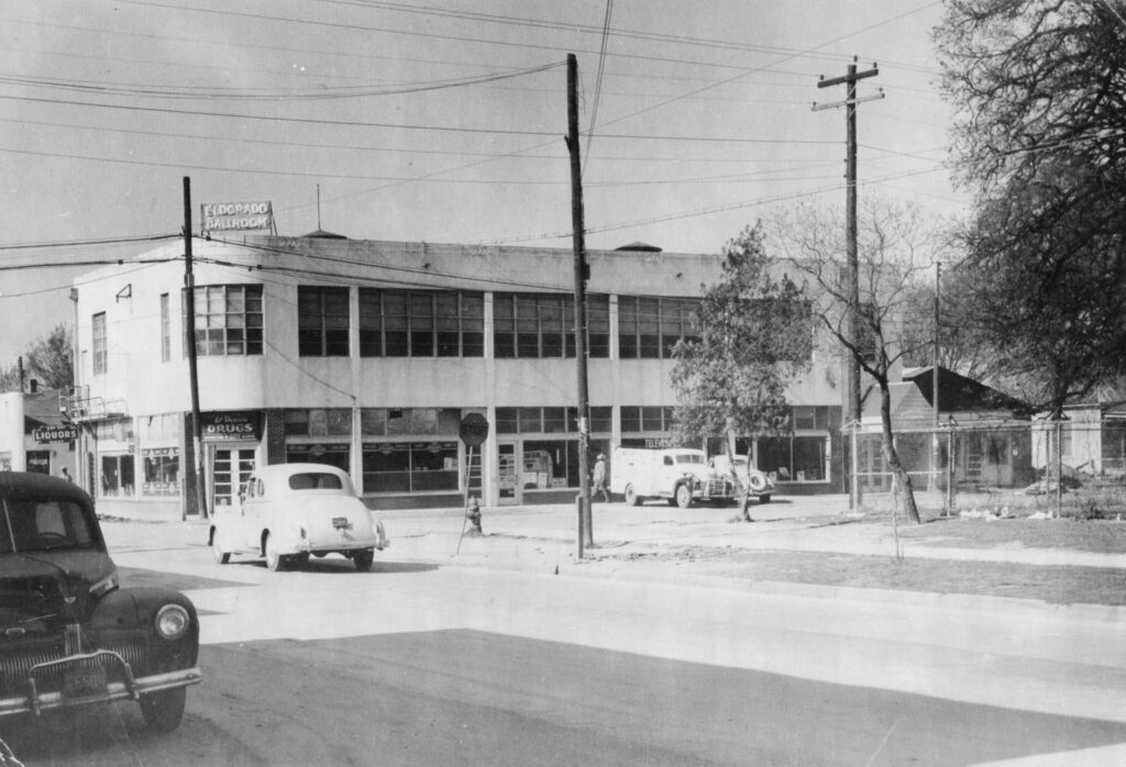Eldorado Ballroom, corner of  Elgin and Emancipation Streets, 1948. (Courtesy Houston Public Library)