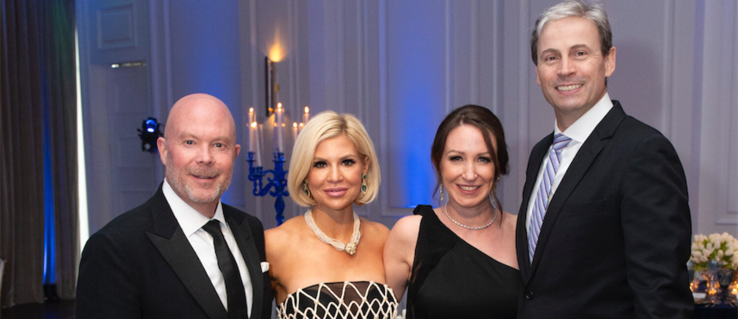 2024 ReuNight co-chairs James and Kristin Hallam and Annie and Erik Miller