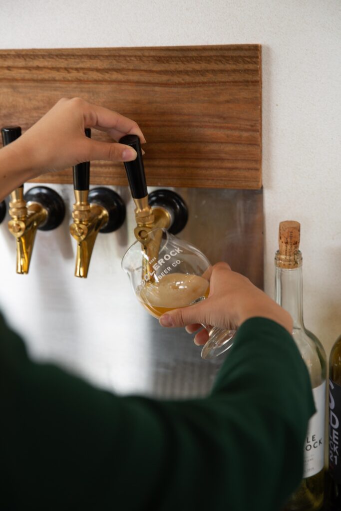 Saddlerock Wine + Beer Co. also has some 14 Texas-sourced beers on tap. (Courtesy)