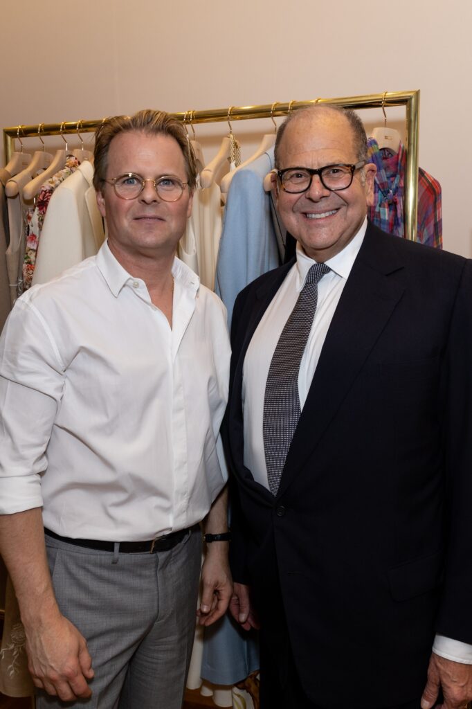 Adam Lippes, Christopher Sarofim at the Adam Lippes store opening in River Oaks District (Photo by Emily Jaschke)