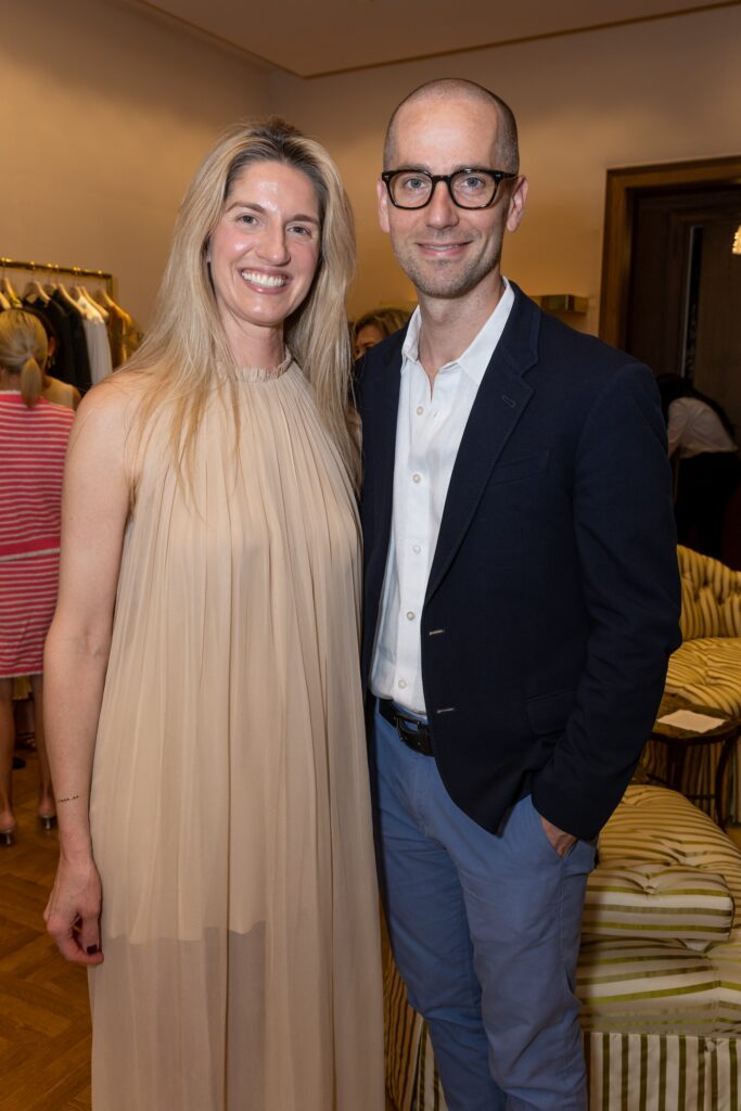 Chris Goins & Josh Pazda at the Adam Lippes store opening in River Oaks District. (Photo by Emily Jaschke)