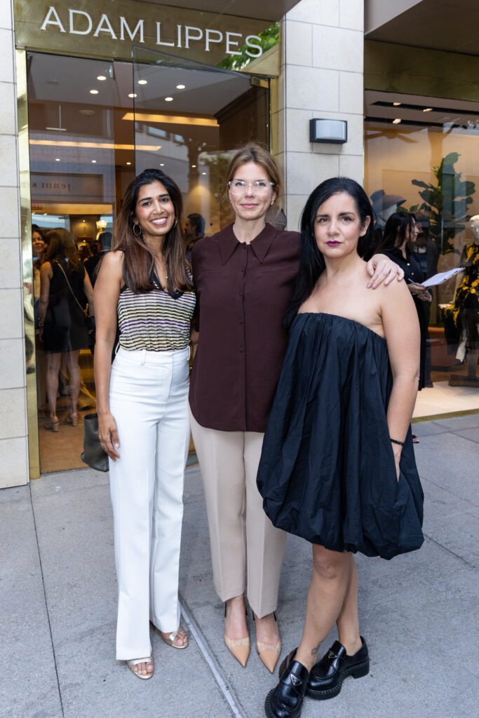 Divya Brown, Jessica Phifer, Michelle Avina at the Adam Lippes store opening in River Oaks District (Photo by Emily Jaschke)