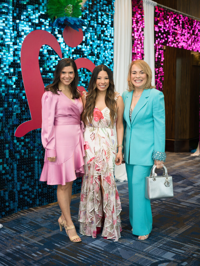 Gloria Luna Bounds, Julie Garza, Rosi Hernandez at the Latin Women's Initiative fashion show and luncheon. (Photo by Daniel Ortiz)