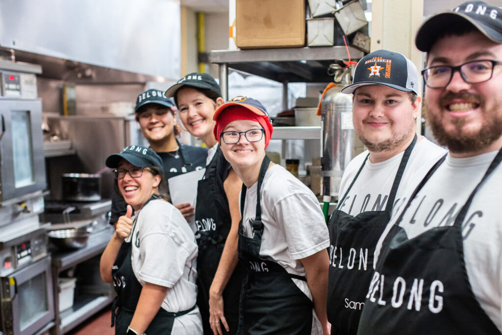 Thanks to Kim Brown, many adults in West Houston and beyond with developmental and intellectual disabilities (IDD) have found that place they belong — Belong Kitchen. (Photo by Marlo Wise)