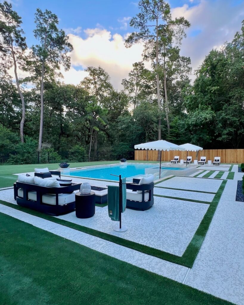 There is room for everyone on the deck - whether it's sunning or sitting.