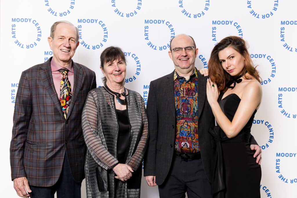 Brad & Leslie Bucher, Glen & Olya Bucher at Rice University's Moody Center for the Arts' seventh anniversary annual fundraising dinner (Photo by Hung Truong)