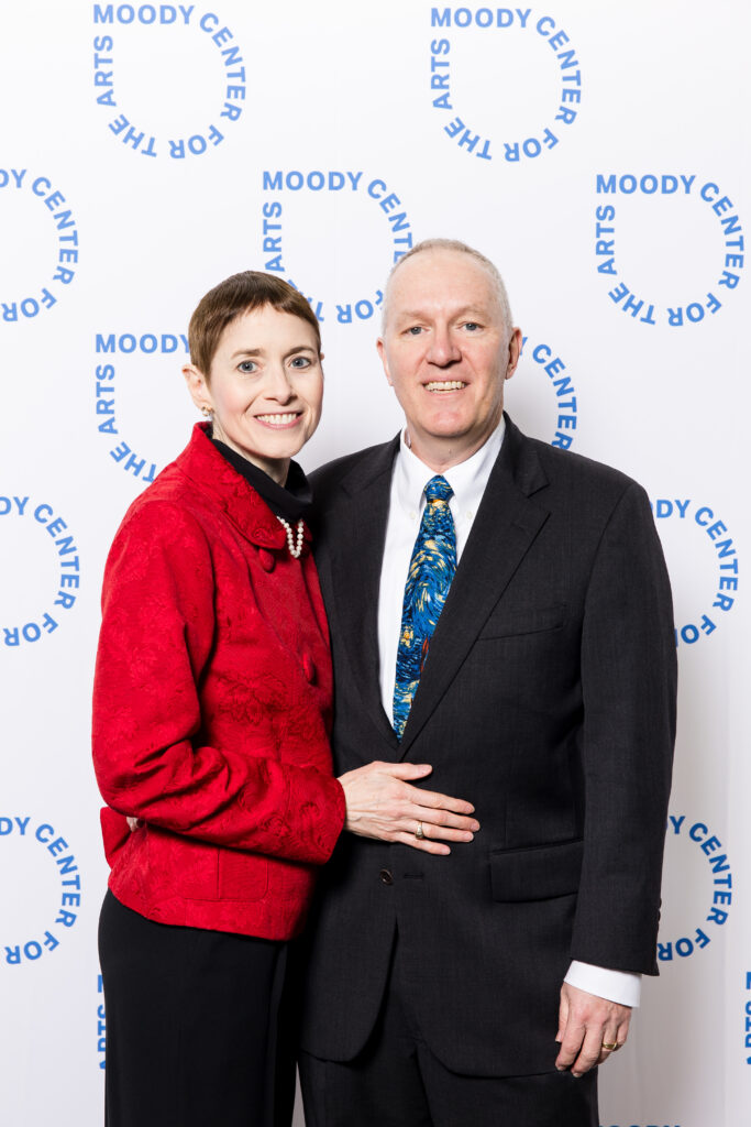 Amy Sutton & Gary Chiles at Rice University's Moody Center for the Arts' seventh anniversary annual fundraising dinner (Photo by Hung Truong)