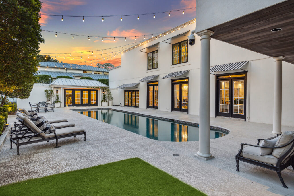The stunning resort style setting at 2411 River Oaks Boulevard. (Photo by TK Images for Compass)