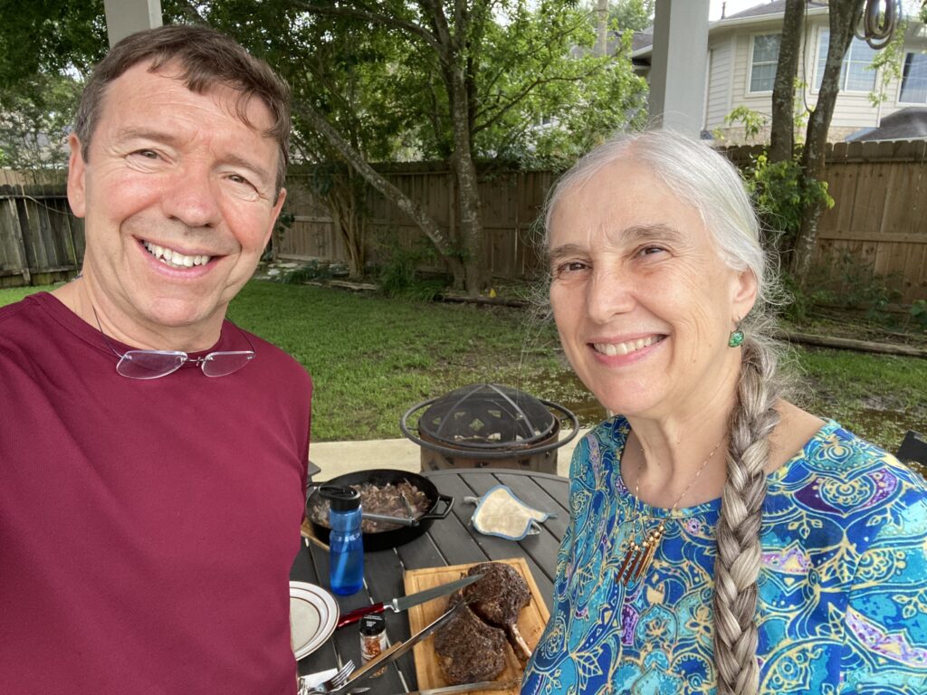 Michael & Michelle Barratt celebrate Valentine's Day in their backyard, two weeks before his mission to the International Space Station.