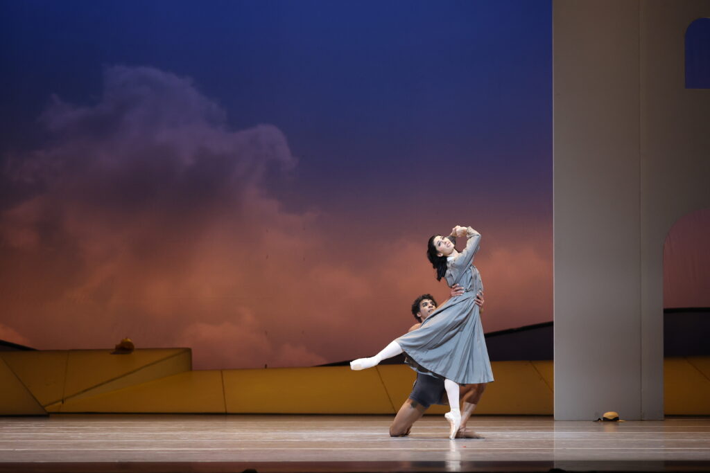 Houston Ballet principal Beckanne Sisk as Henriette/The Princess and first soloist Gian Carlo Perez as Edvard/The Prince in John Neumeier’s "The Little Mermaid." (Photo by Amitava Sarkar)