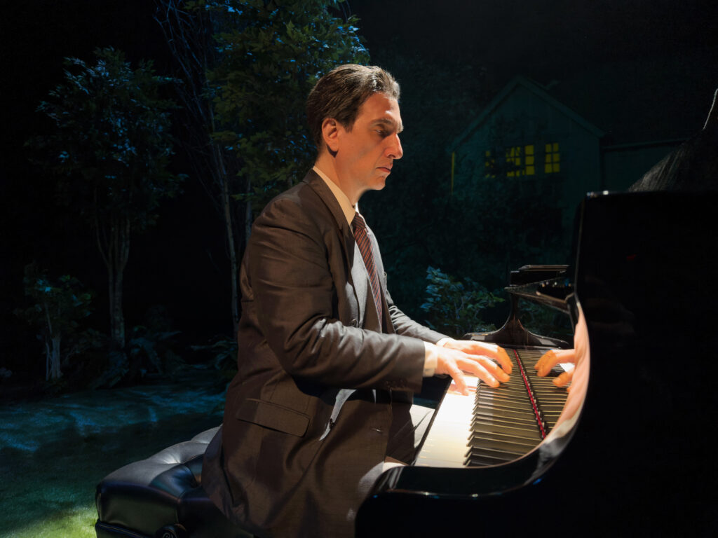 Hershey Felder plays Rachmaninoff in "Rachmaninoff and the Tsar" at Stages Theater. (Photo by Stefano Decarli)