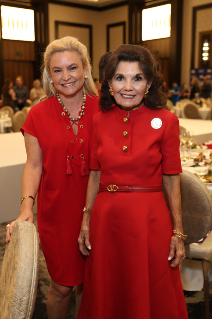 Merritt Marinelli and her mother Best Dressed Hall of Fame honoree Linda McReynolds at the PaperCity Philanthropy in Fashion Best Dressed luncheon. 