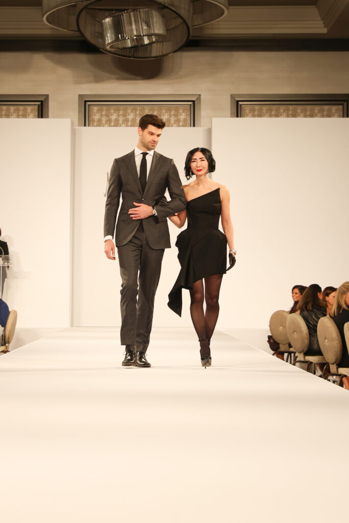 Second time Best Dressed honoree Carrie Brandsberg-Dahl wears Mugler for the 2024 PaperCity Philanthropy in Fashion Best Dressed Luncheon.