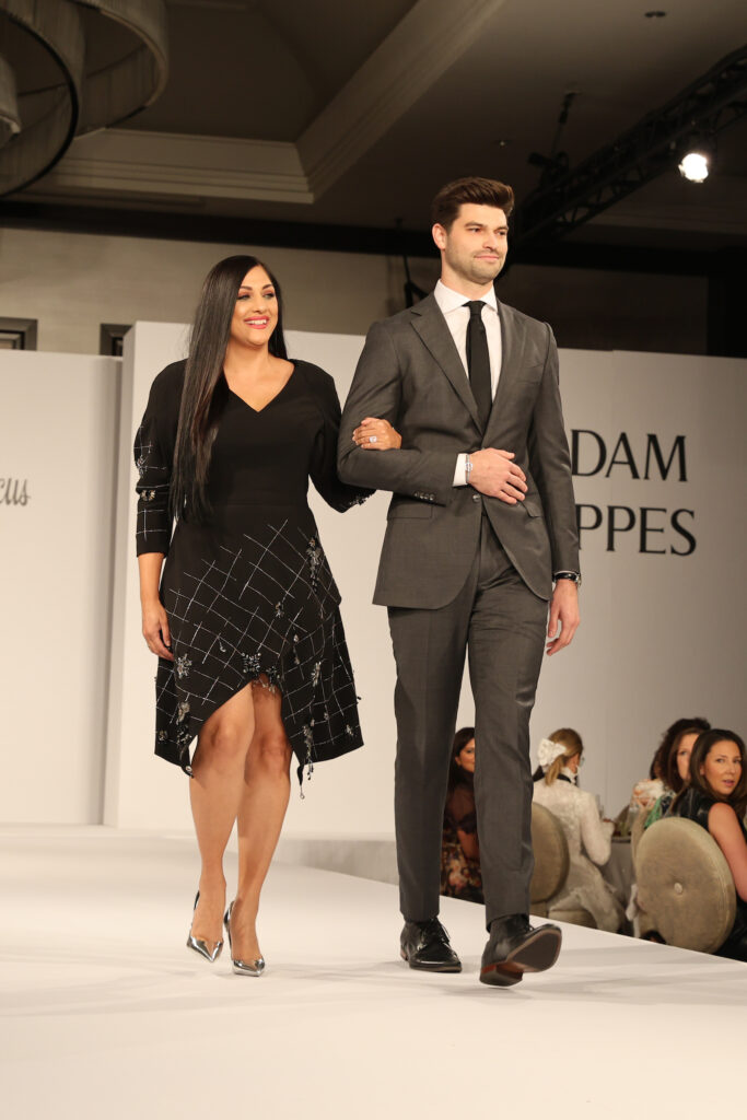 Hall of Fame honoree Dr. Sippi khurana wearing Bibhu Mohapatra  at the PaperCity Philanthropy in Fashion Best Dressed luncheon. 