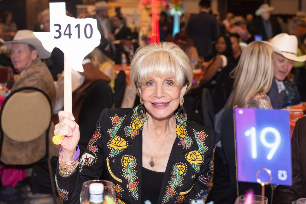 Bidding for a cause Leisa Holland-Nelson Bowman at the Houston Cattle Baron's Ball. (Photo by Wilson Parrish)